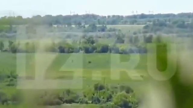 The launch of Fagot anti tank guided missiles at a fortified position of the Ukrainian Armed Forces смотреть онлайн