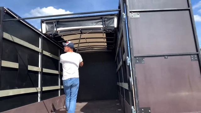 Cдвижная крыша на грузовик "Антилёд" на ГАЗель NEXT