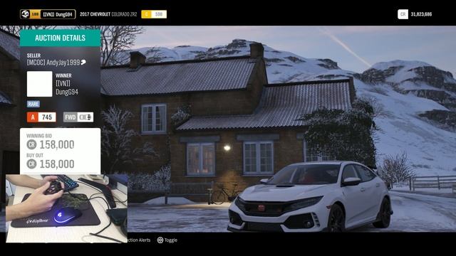 Forza Horizon 4 Auction House Sniping Civic Type R 2018 смотреть онлайн