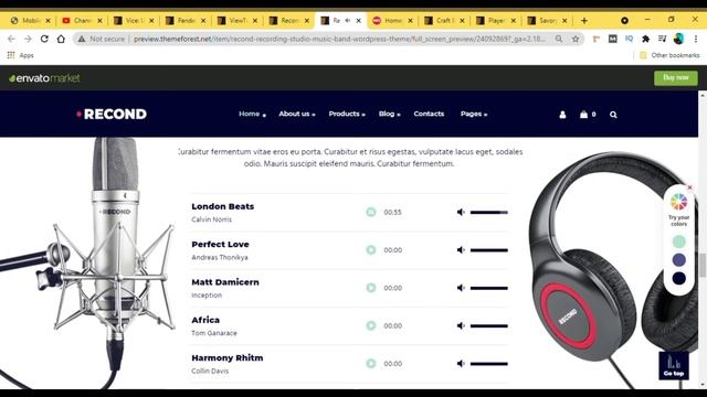 Recond - Recording Studio & Music Band WordPress Theme created | Animation Website | Mazhar Qayyum смотреть онлайн