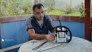 Как правильно установить шину и цепь на бензопилу Stihl MS 180 2 Часть