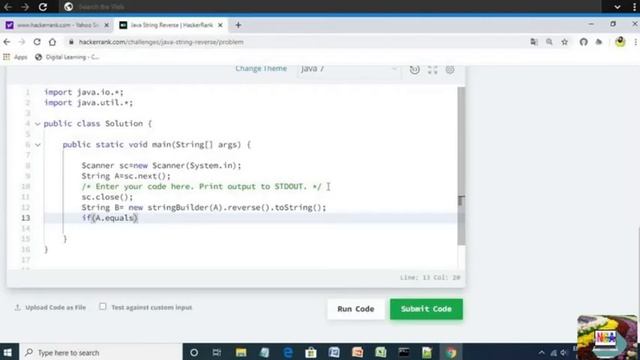 17:Java String Reverse || Hackerrank java solutions. смотреть онлайн