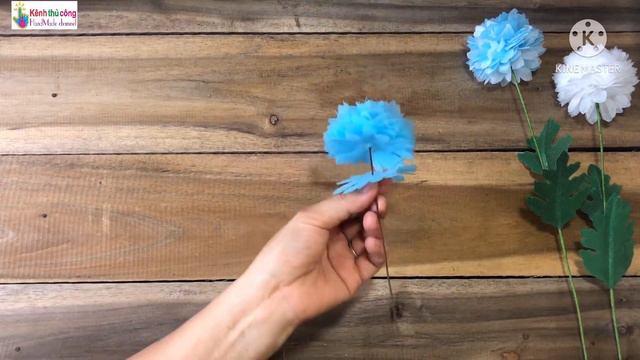 cách làm hoa cúc pingpong/How to make pingpong chrysanthemums from medical masks/kenh thu cong смотреть онлайн