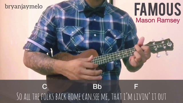 Famous by Mason Ramsey (Ukulele Tutorial) | Yodeling Kid at Walmart смотреть онлайн