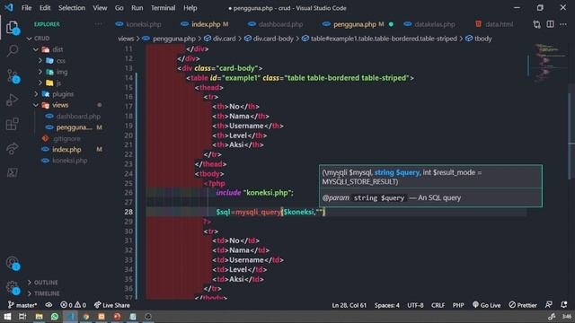 CRUD : PHP - MySQL -- 04.  Menampilkan Record Database