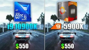Ryzen 9 5900X vs Core i9 10900K - Test in 10 Games