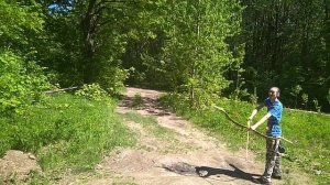 стрельба из самодельного лука, самодельными стрелами, кривыми руками 😁