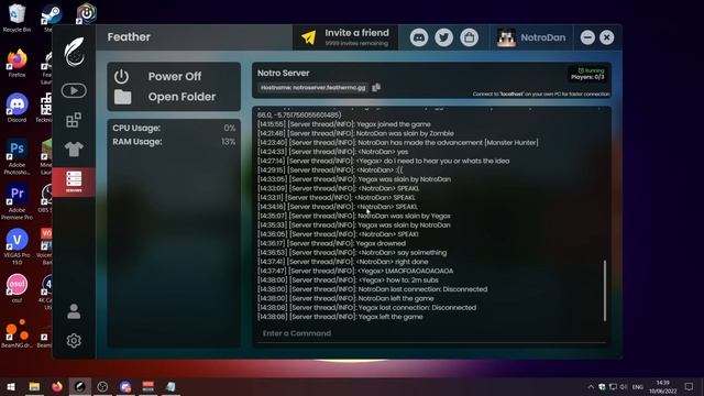 Host a FREE Minecraft Server Using Feather Client