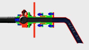 КС кран сифонный, принцип действия в 3D. ООО "ВЗРК", vzrk.ru