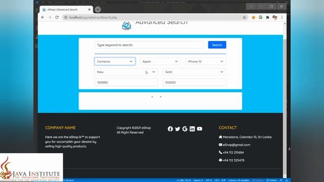 Web Project Task 21 | 1st Year | Semester 01 | Java Institute | Kavind Shasini Sathsara смотреть онлайн