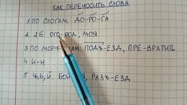Как переносить слова - пять правил переноса, про которые обязательно надо знать