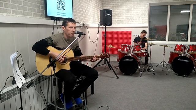 Репетиция DWOR - Саныч (гитара, барабаны, шансон, дворовые песни) смотреть онлайн