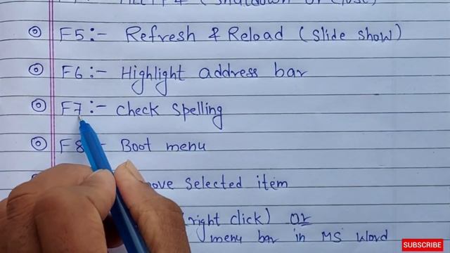 Function Key of Computer | Use of function key F1 to F12