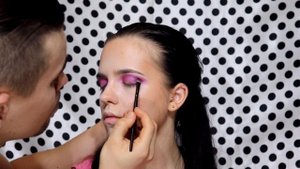 MAKEUP TOO FACED CHOCOLATE GOLD ФИОЛЕТОВЫЙ МАКИЯЖ ДЛЯ НАВИСШЕГО ВЕКА ДЛЯ ФОТОСЕССИЙ