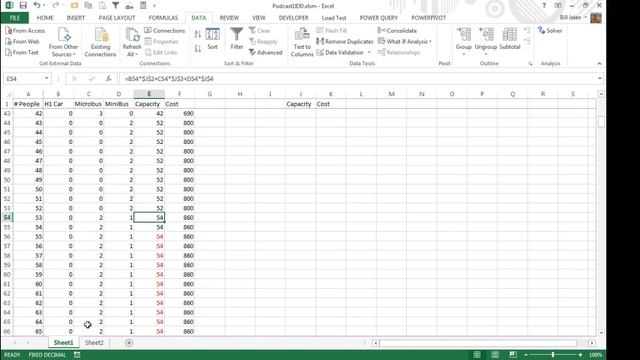 Excel - Use Solver with VBA - Episode 1830