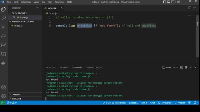 Nullish Coalescing | Must learn! | JavaScript Tips and Tricks #javascript #codegamma