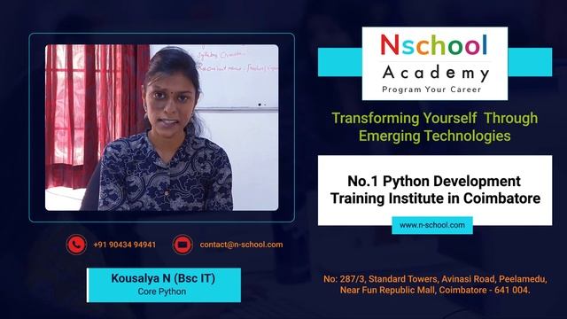Python Online Course | Python Training Institute Coimbatore | Python Course For Beginners | Gobi