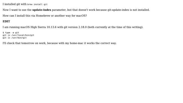 Apple: How to get git update-index working with macOS? (2 Solutions!!) смотреть онлайн