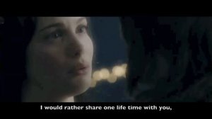 Aragorn and Arwen Love Scene Translation Elvish Elven English Subtitles Lord of the Rings Two Tower