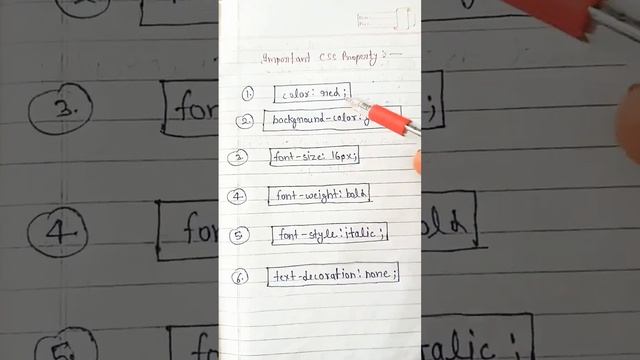 Important CSS property ? #css #css3 #html #programming Properties in CSS | Web Development Course