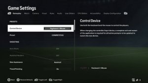 How to Enable / Disable MOUSE for KEYBOARD Control in FC 24?