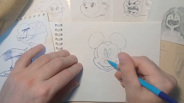 КАК НАРИСОВАТЬ МИККИ МАУСА ЗА ПАРУ МИНУТ? смотреть онлайн