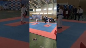 Кумитэ категория девочки 8-9 лет до 30 кг. 19.05.2019. Первенство СФО. Бой 1