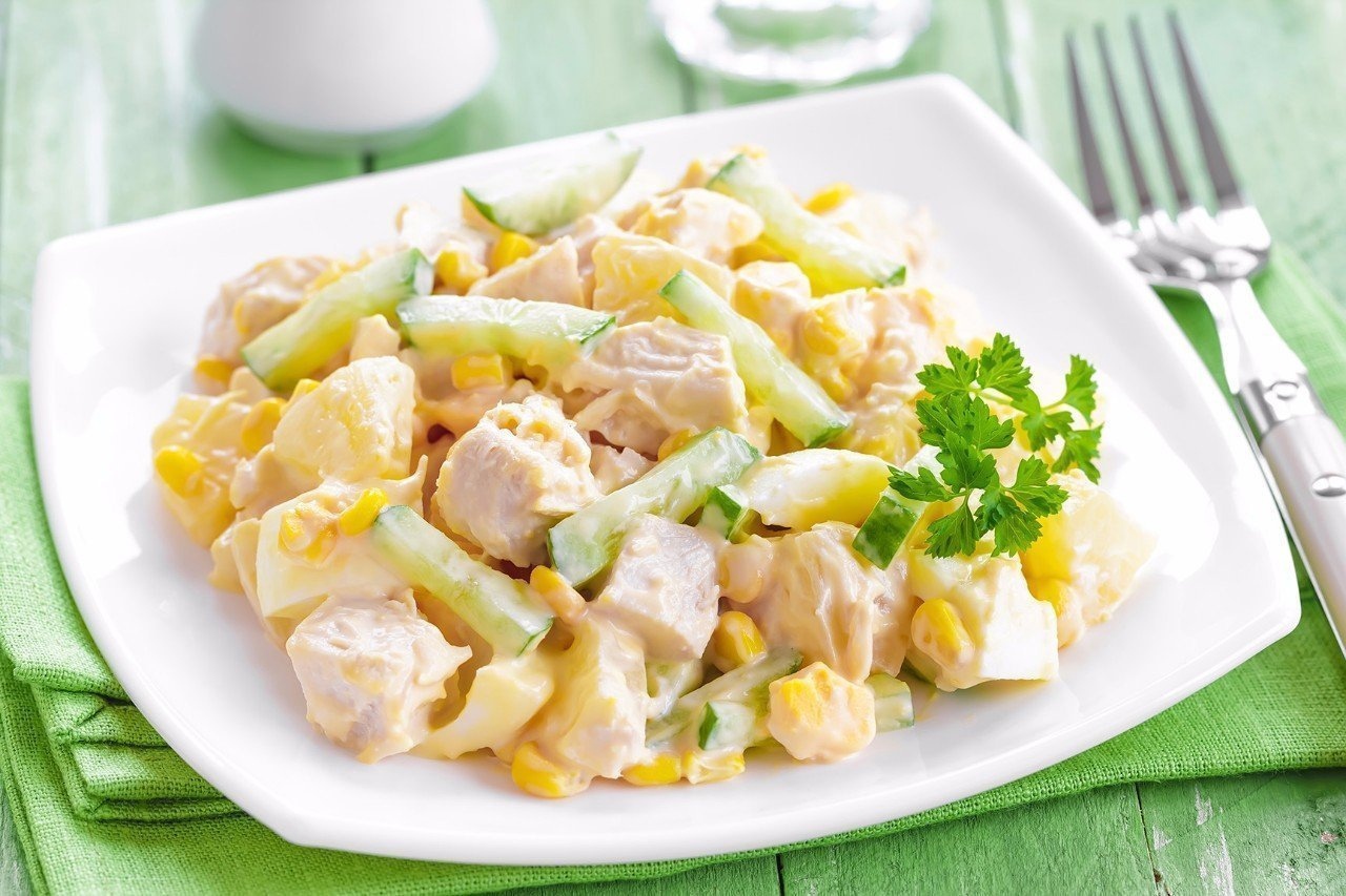 Вкусные салаты из филе курицы рецепты с фото