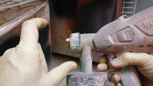 Покраска мелких деталей, настройка краскопульта