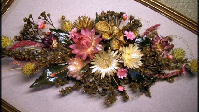 картины из искусственных цветов и сухоцветов своими руками