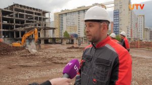 В Уфе приступили к сносу недостроя в центре города.