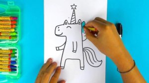 Как нарисовать ЕДИНОРОГА - простые рисунки летом