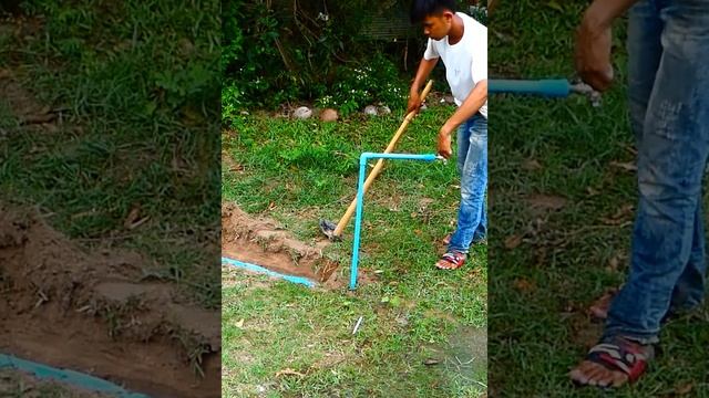 king idea. turn PVC pipe into a water pump at home free no need electricity power short