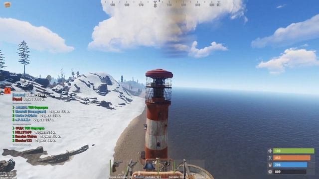 Rust - Патруль на миникоптере!