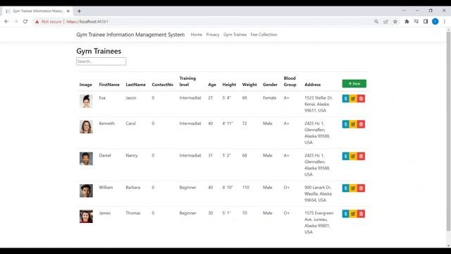 ASP DOT NET CORE MVC | GYM MANAGEMENT WEB APP | MS SQL SERVER | INTRO
