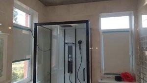 Душевая кабина в котельной частного дома