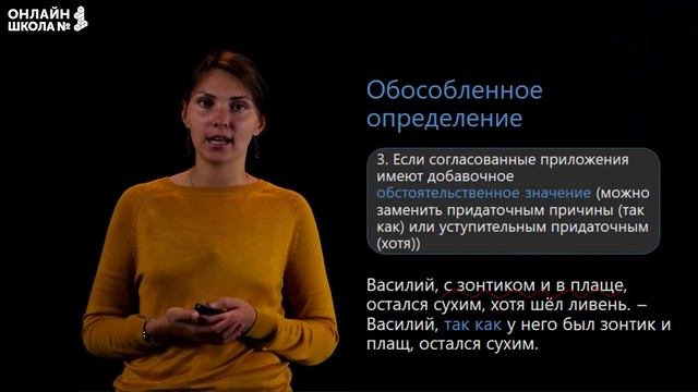 Обособленное приложение. Видеоурок 30. Русский язык 8 класс смотреть онлайн