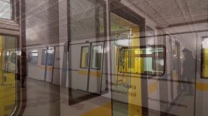 Три тематических электропоезда 81-740/741.4 "Русич" на Кольцевой линии метро
