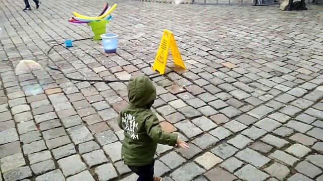 Познань: праздник на главной площади, Тумский остров, Польша, 03.11.2018 смотреть онлайн