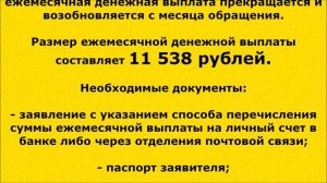 (43) Пособие при рождении третьего ребенка.