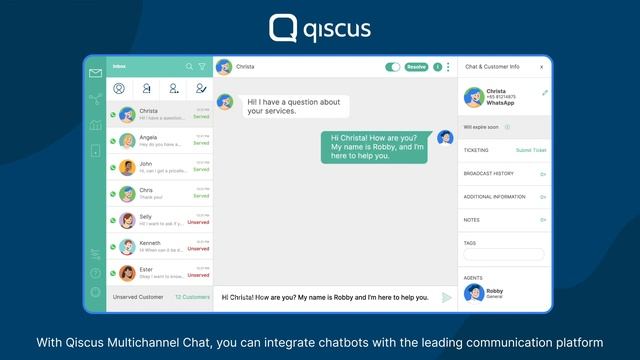 Integrating Chatbot with WhatsApp Business API & Qiscus Multichannel Chat смотреть онлайн