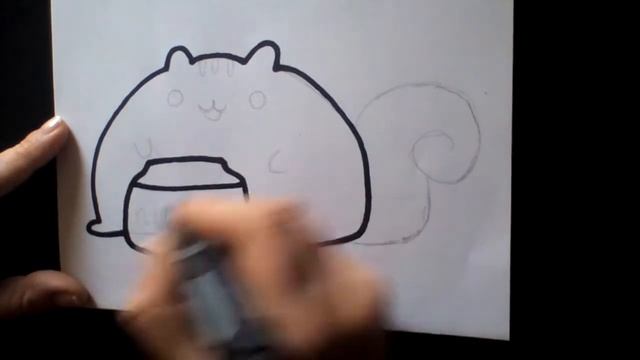 KAWAII РИСУНКИ | Как нарисовать кота и нутеллу - How to draw a cat and nutella смотреть онлайн