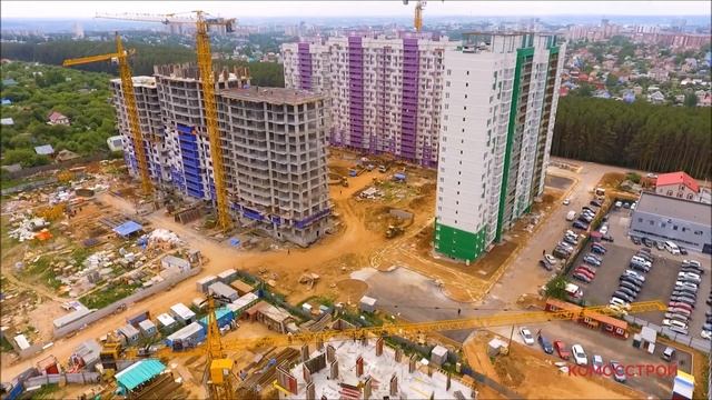 Жилой комплекс Ежевика, видео с квадрокоптера
