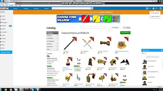 I Bought ROBLOX 10th Anniversary Top Hat! :D смотреть онлайн