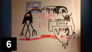 Топ 10 страшных рисунков  которые нарисовали дети!