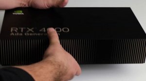 Nvidia RTX 4000 Ada Generation (unboxing, direct from Nvidia store)