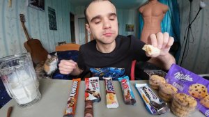 МУКБАНГ ШОКОЛАДНЫЕ БАТОНЧИКИ / SNICKERS / Kinder Bueno / Milka SWEET / EATING Mukbang / ASMR АСМР
