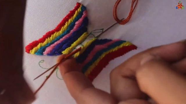 Fantastic Butterfly embroidery। Unique hand embroidery। Вышивка: бабочка?। तितली कढ़ाई। تتلی کڑھائی