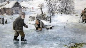 Авторский ролик Виталия Тищенко. Жили были дед да баба. Художник Леонид Баранов