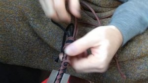 Завершающее плетение кнута арапника.Финиш-узел.